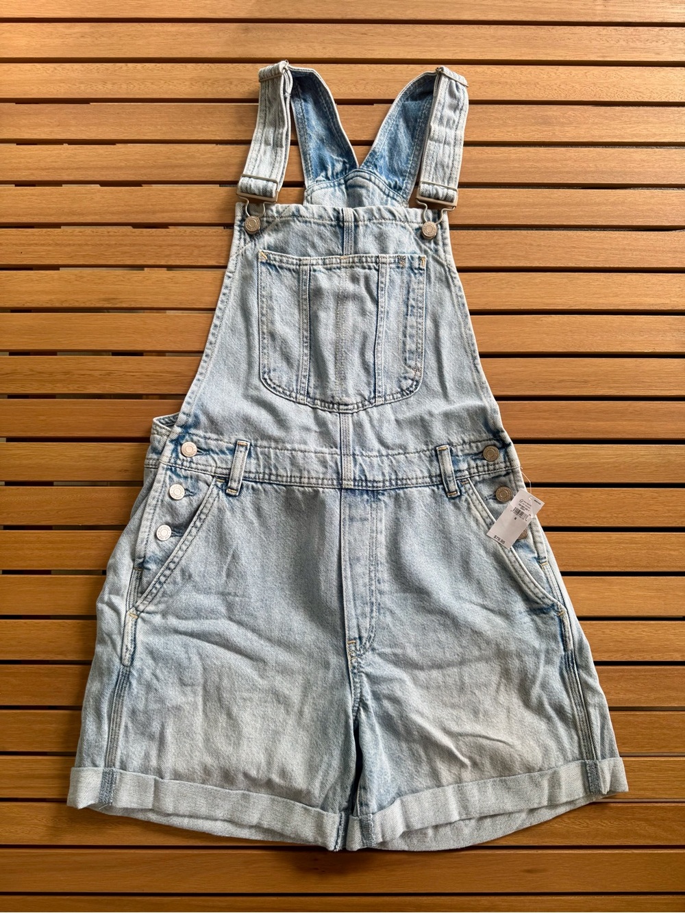 GAP Light Blue Denim Short Overalls